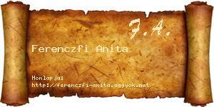 Ferenczfi Anita névjegykártya